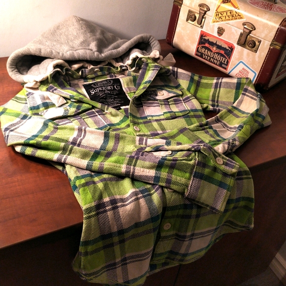Superdry Button down and hoodie combo - Fits like X-Small - Picture 2 of 10